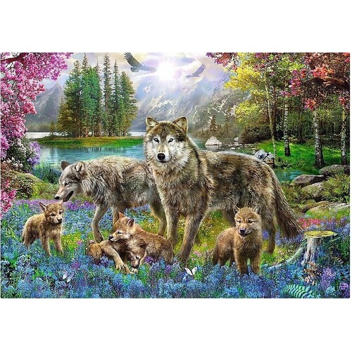 Trefl - Wolf Family Puzzle 1000pc